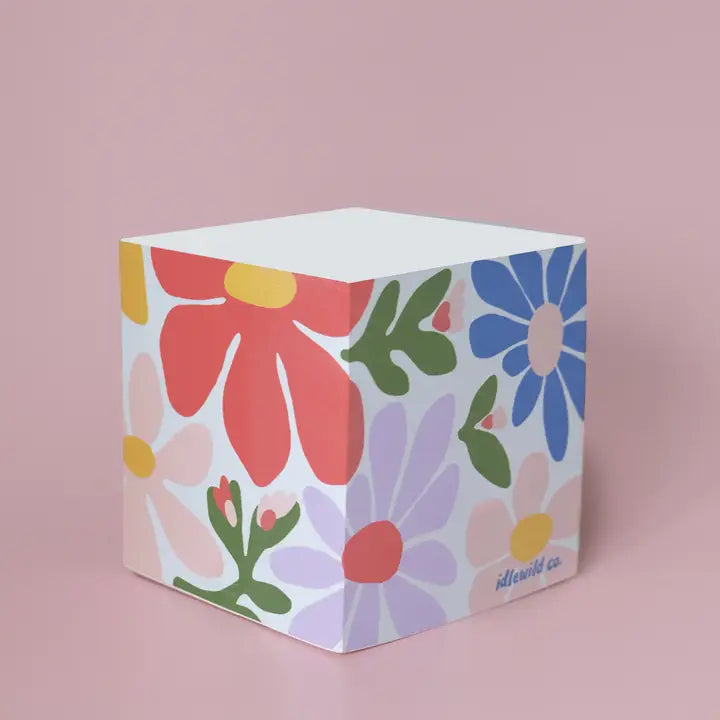Primary Blooms Sticky Note Cube – Happy DSM